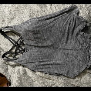 Lululemon size 10 Moment to Movement 2 in one tank Heathered Charcoal